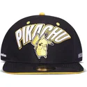 sort-flad-snapback-kasket-pikachu-embarrassed-pokemon-fra-difuzed