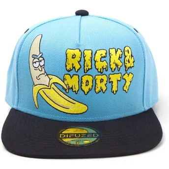 bla-og-sort-snapback-flad-kasket-rick-banana-rick-og-morty-fra-difuzed