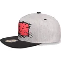 gra-og-sort-flad-snapback-kasket-tekken-fra-difuzed
