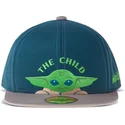 flad-kasket-bla-og-gra-snapback-til-dreng-grogu-baby-yoda-the-child-the-mandalorian-star-wars-fra-difuzed