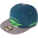 flad-kasket-bla-og-gra-snapback-til-dreng-grogu-baby-yoda-the-child-the-mandalorian-star-wars-fra-difuzed