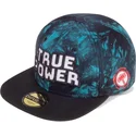 gorra-flad-bla-og-sort-snapback-true-power-marvel-comics-fra-difuzed