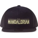 sort-flat-snapback-kasket-the-mandalorian-silhouette-star-wars-fra-difuzed