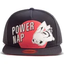 flad-sort-snapback-kasket-pikachu-power-nap-pokemon-fra-difuzed