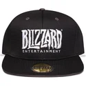 sort-flad-snapback-kasket-med-blizzard-entertainment-logo-fra-difuzed