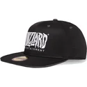 sort-flad-snapback-kasket-med-blizzard-entertainment-logo-fra-difuzed