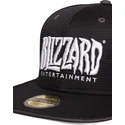 sort-flad-snapback-kasket-med-blizzard-entertainment-logo-fra-difuzed