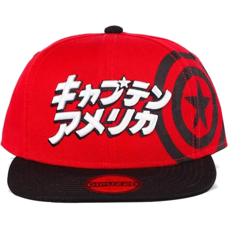 flad-rod-og-sort-snapback-kasket-captain-america-japanese-marvel-comics-fra-difuzed