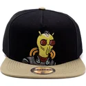 sort-og-brun-snapback-flad-kasket-krombopulos-michael-rick-og-morty-fra-difuzed