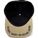 sort-og-brun-snapback-flad-kasket-krombopulos-michael-rick-og-morty-fra-difuzed
