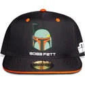 sort-og-orange-snapback-kasket-til-drenge-boba-fett-bounty-hunter-the-mandalorian-star-wars-fra-difuzed