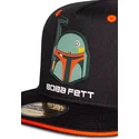 sort-og-orange-snapback-kasket-til-drenge-boba-fett-bounty-hunter-the-mandalorian-star-wars-fra-difuzed