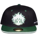 sort-og-gron-izuku-midoriya-my-hero-academia-flat-snapback-kasket-fra-difuzed
