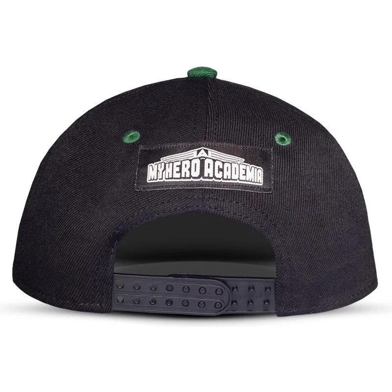flad-sort-og-gron-snapback-kasket-izuku-midoriya-my-hero-academia-fra-difuzed