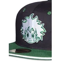sort-og-gron-izuku-midoriya-my-hero-academia-flat-snapback-kasket-fra-difuzed