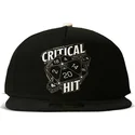 flad-sort-snapback-kasket-critical-hit-dice-dungeons-dragons-fra-difuzed