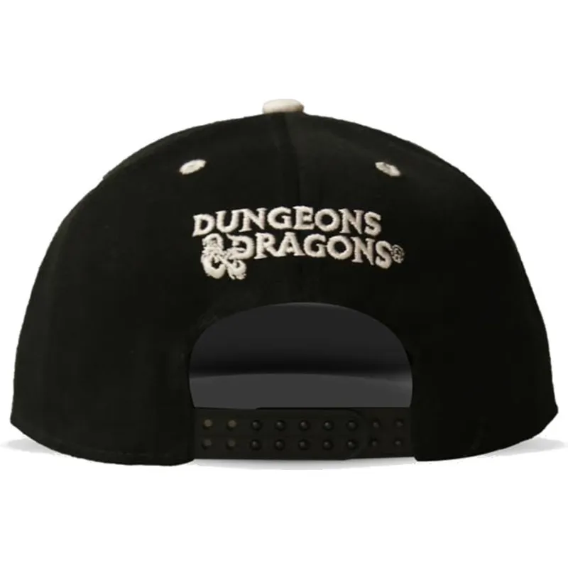 flad-sort-snapback-kasket-critical-hit-dice-dungeons-dragons-fra-difuzed