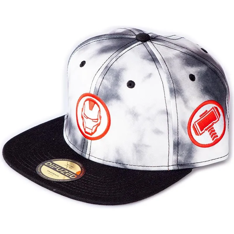 kasketter-flad-hvid-snapback-af-difuzed kasketter-flad-hvid-snapback-af-difuzed