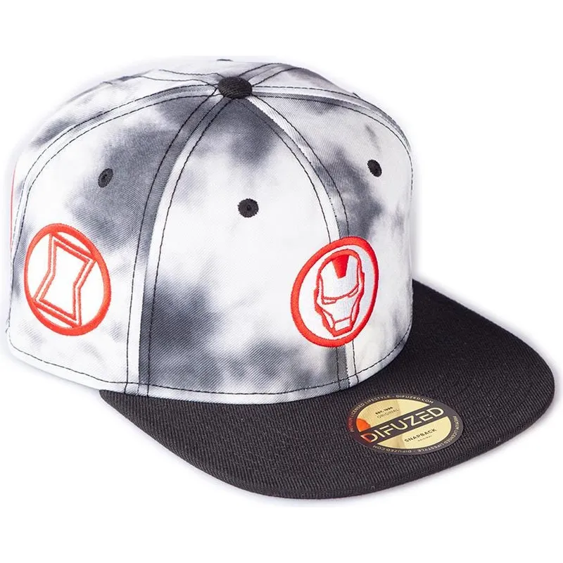kasketter-flad-hvid-snapback-af-difuzed kasketter-flad-hvid-snapback-af-difuzed