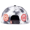 hvid-og-sort-snapback-flad-kasket-iron-man-tye-dye-badge-marvel-comics-fra-difuzed