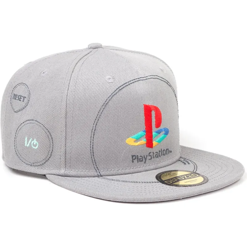 kasketter-flad-gra-snapback-af-difuzed