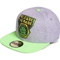 gra-og-gron-flad-kasket-snapback-til-drenge-hulk-release-the-rage-marvel-comics-fra-difuzed