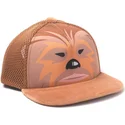brun-flad-trucker-snapback-kasket-til-drenge-chewbacca-star-wars-fra-difuzed