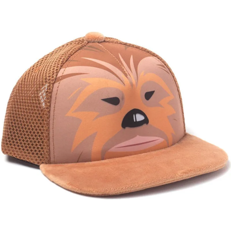 kasketter-flad-brun-snapback-til-barn-af-difuzed