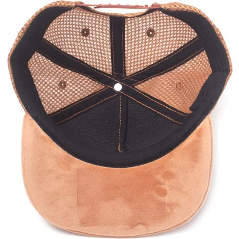 kasketter-flad-brun-snapback-til-barn-af-difuzed