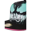 sort-og-lyserod-flad-trucker-snapback-kasket-til-drenge-venom-marvel-comics-fra-difuzed