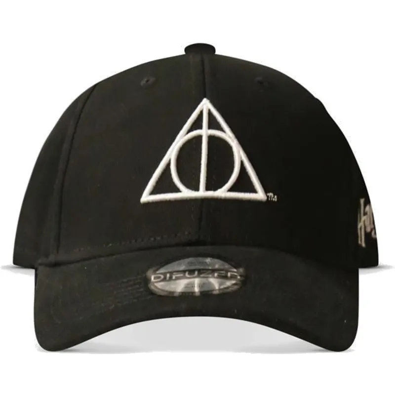 buet-sort-snapback-kasket-dodsregalierne-harry-potter-fra-difuzed