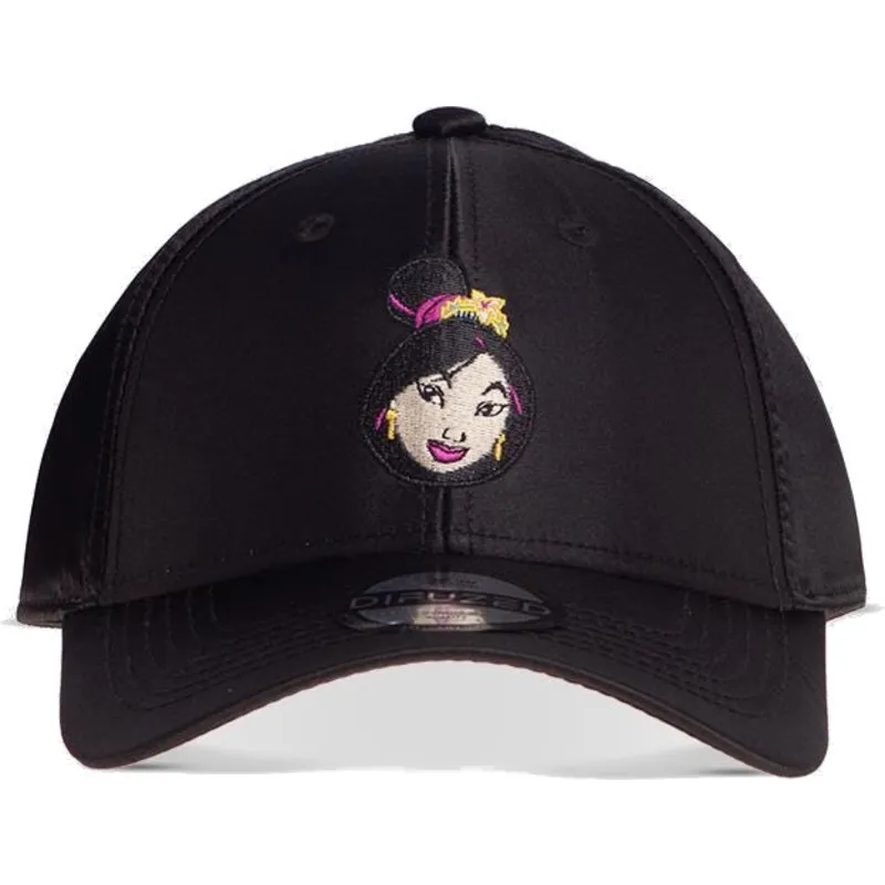 sort-justerbar-curved-cap-mulan-disney-fra-difuzed