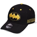 sort-snapback-kasket-med-buet-skygge-batman-core-logo-dc-comics-fra-difuzed