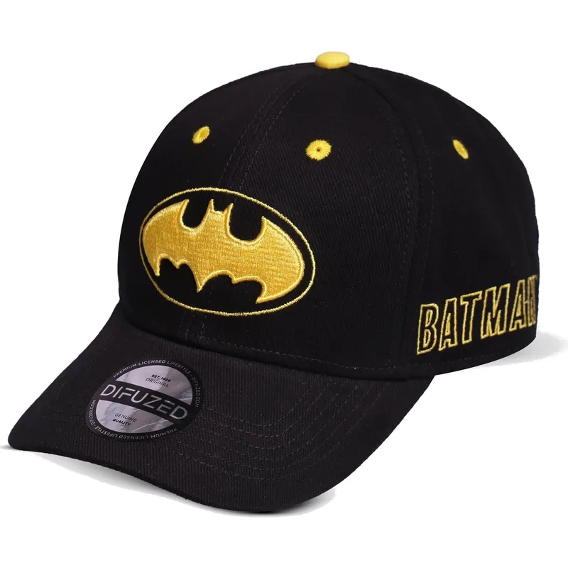 sort-snapback-kasket-med-buet-skygge-batman-core-logo-dc-comics-fra-difuzed
