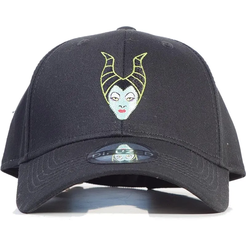 sort-justerbar-curved-cap-maleficent-disney-fra-difuzed