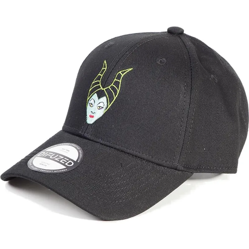 sort-justerbar-curved-cap-maleficent-disney-fra-difuzed