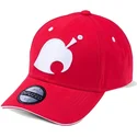 rod-buet-snapback-kasket-med-leaf-logo-animal-crossing-fra-difuzed