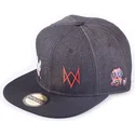 kasketter-flad-sort-snapback-af-difuzed