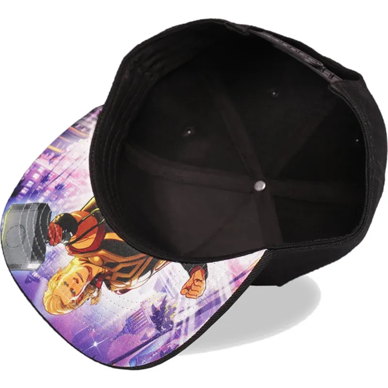 flad-sort-snapback-kasket-thor-party-what-if-marvel-comics-fra-difuzed