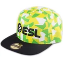 gron-og-sort-flad-kasket-snapback-esports-esl-fra-difuzed