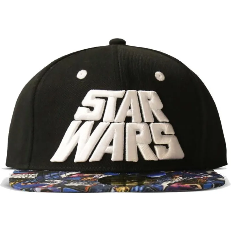 flad-sort-snapback-kasket-all-over-print-poster-star-wars-fra-difuzed