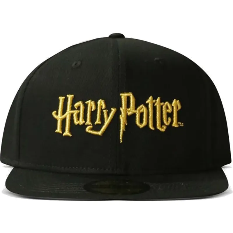 sort-flad-snapback-kasket-harry-potter-fra-difuzed