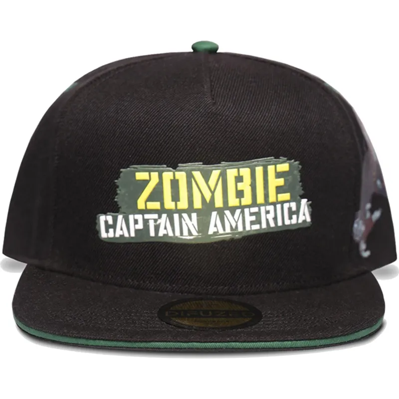 flad-sort-snapback-kasket-zombie-captain-america-what-if-marvel-comics-fra-difuzed
