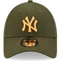 new-era-9forty-league-essential-justerbar-gron-buet-cap-med-orange-logo-new-york-yankees-mlb