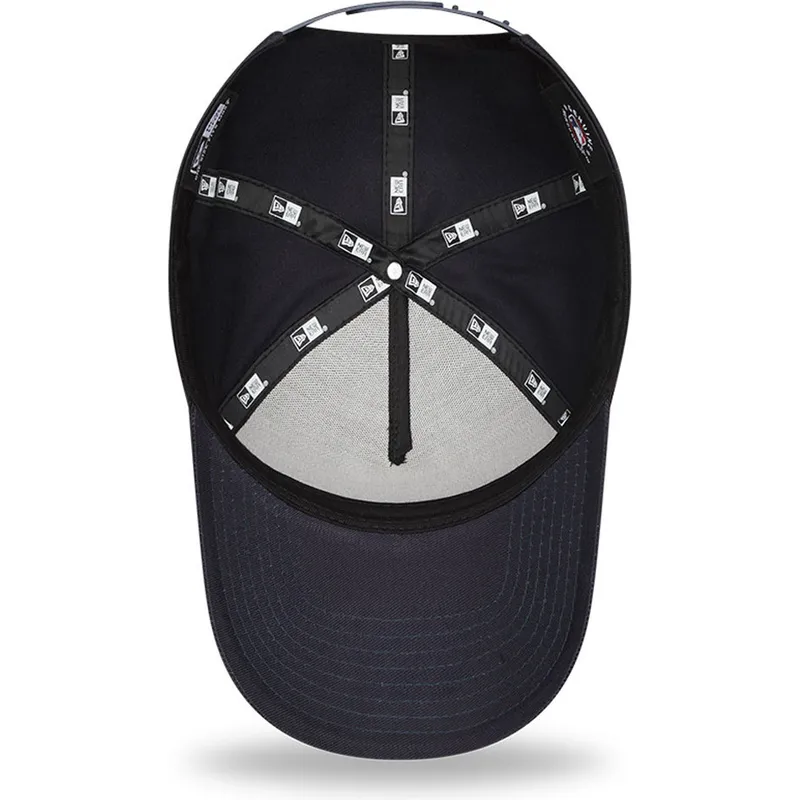 kasketter-buet-marinebla-snapback-marron-9forty-e-frame-fra-new-york-yankees-mlb-af-new-era