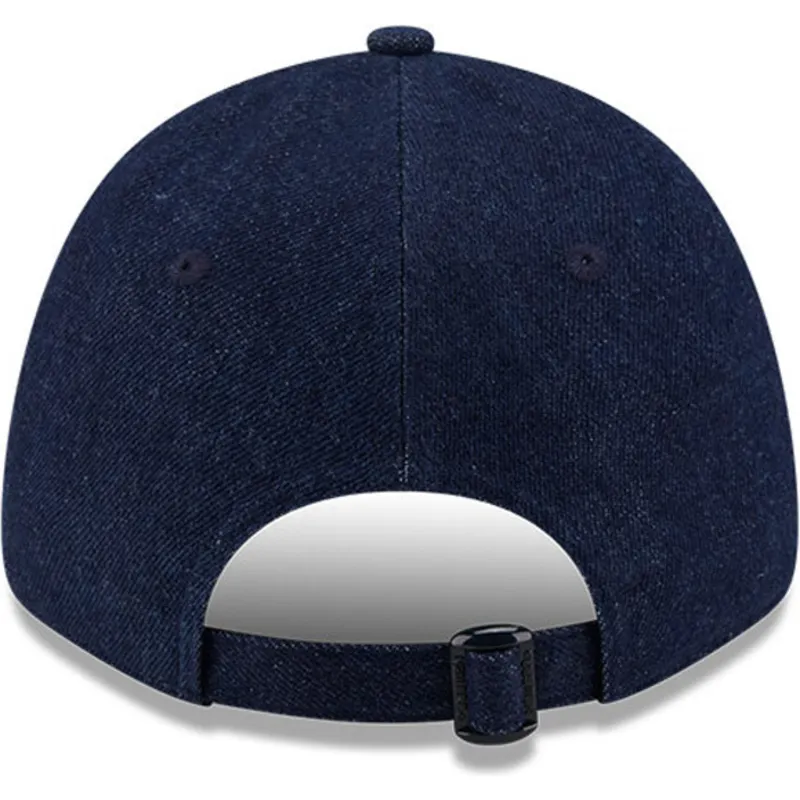kasketter-buet-marinebla-justerbar-rem-9forty-denim-fra-new-york-yankees-mlb-af-new-era