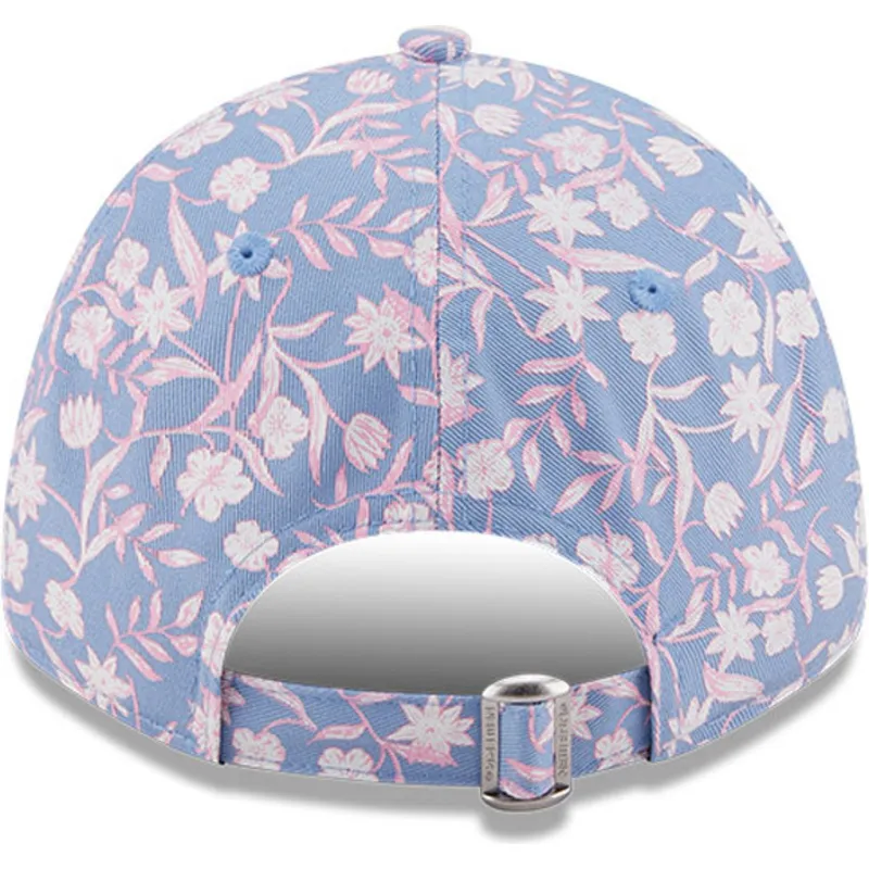 kasketter-buet-bla-justerbar-rem-rosa-9forty-floral-fra-new-york-yankees-mlb-af-new-era