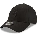 boston-red-sox-mlb-new-era-9forty-mono-team-colour-sort-snapback-kasket-med-sort-logo