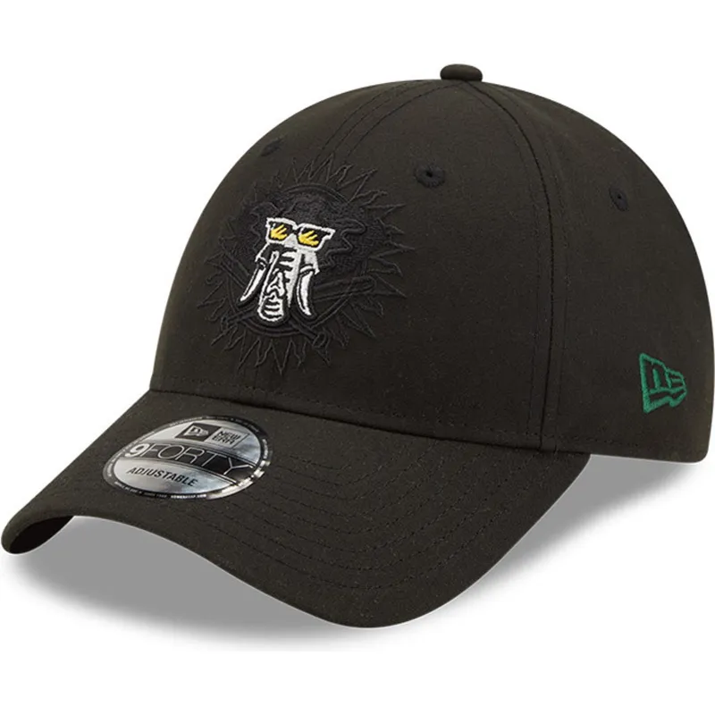kasketter-buet-sort-snapback-9forty-elemental-fra-oakland-athletics-mlb-af-new-era