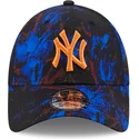 new-era-new-york-yankees-mlb-9forty-ray-scape-justerbar-bla-kasket-med-orange-logo